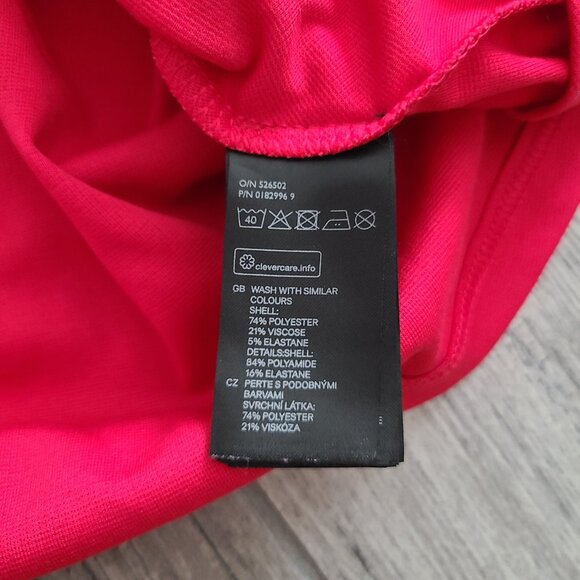 H&M women's simple red sleeveless a-line dress size medium - Picture 10 of 11